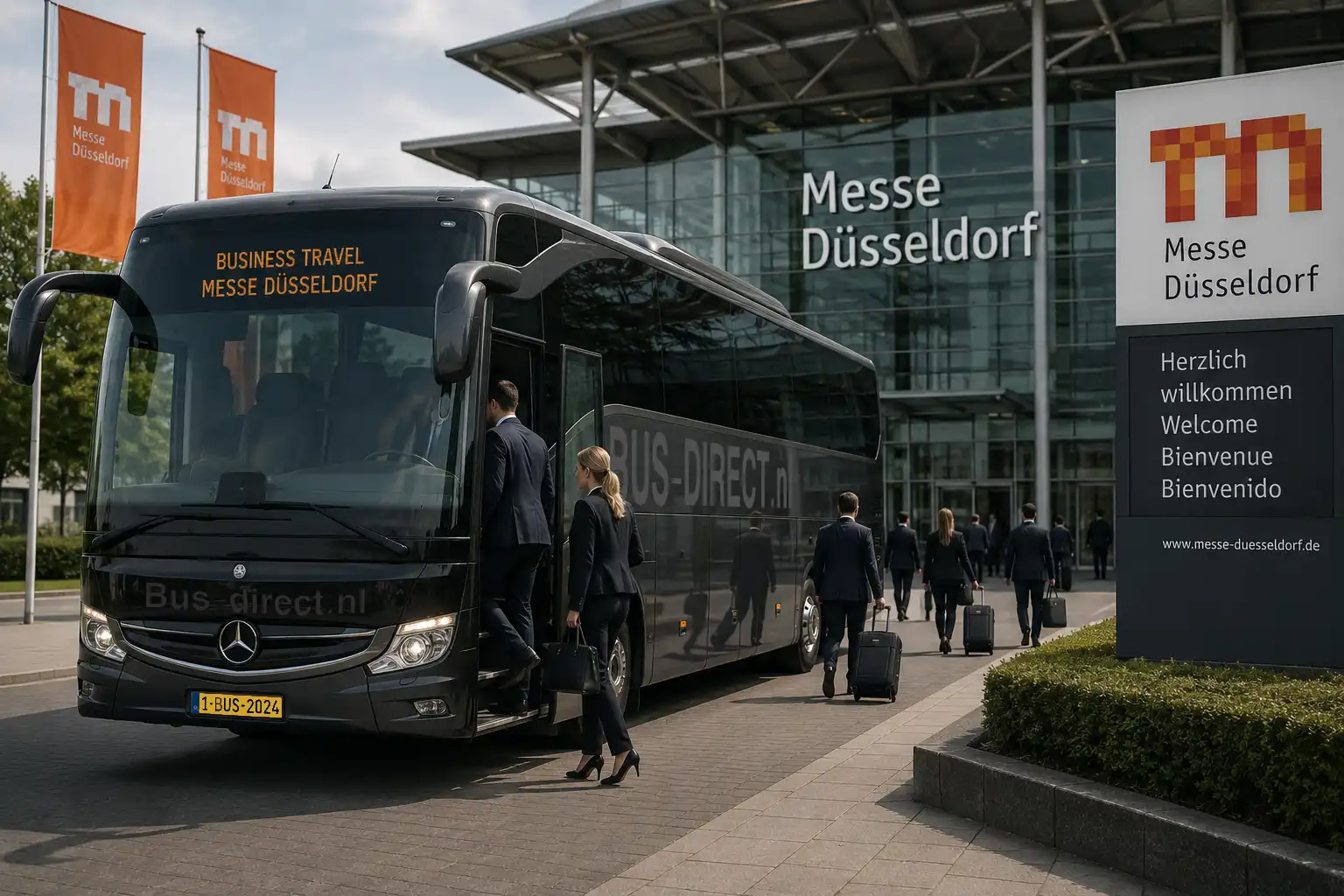 Zakelijk Touringcar en bus verhuur naar de Beurzen en congressen.